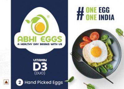 Abhi Eggs Hen White Eggs  (2 Units)