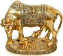ABLOOM 8 cm small cow Metal Home Temple (Height: 17, Pre-assembled)...