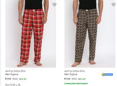 abof Men Pyjama @ ₹199