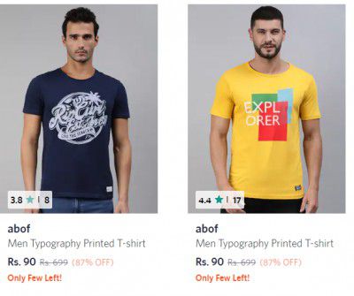 abof Men T-shirt @ ₹90