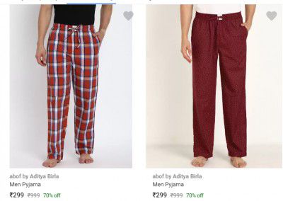 Abof Men's Pyjamas at ₹299