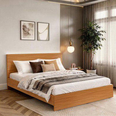 ABOUT SPACE Bed - (80 x 74 inches) King Size Bed Without Storage 