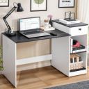 ABOUT SPACE Study Table with Drawer - Computer Table with Bottom Storage Space DIY Engineered Wood Office Desk...