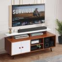 ABOUT SPACE TV Unit - Engineered Wood DIY TV Stand with Cable Hole Cabinet...