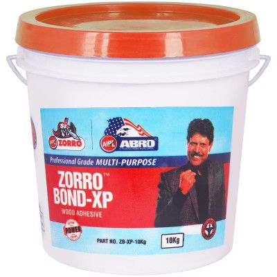 ABRO ZORRO BOND-XP Wood Adhesive Professional Grade Multi-Purpose Water-Resistant Heavy-Duty Glue with Extreme High Bond Strength for Woodwork Furniture Home Office (10Kg )