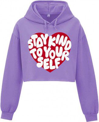 Absolute Defense  Women Full Sleeve Printed Hooded Sweatshirt