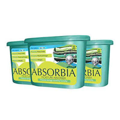 Absorbia Moisture Absorber with Ag+ Silver ions | Pack of 3 (600ml Each)