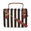 AccessHer stylish trendy Black and White Solid Sling Bag for girls and women...