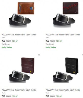 Accessories Combo Wallet & Belt Combo Upto 98% Off