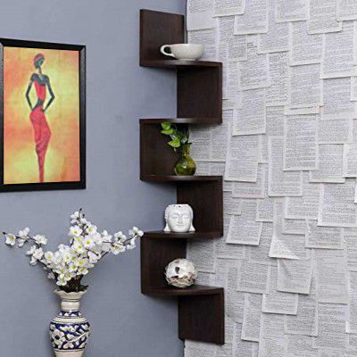 Acco & Deco Wall Shelves | Corner Hanging Shelf for Living Room