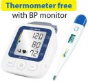 AccuSure AS & fm AS BP monitor with free Accu-Sure thermometer Bp Monitor  (White, Blue)...