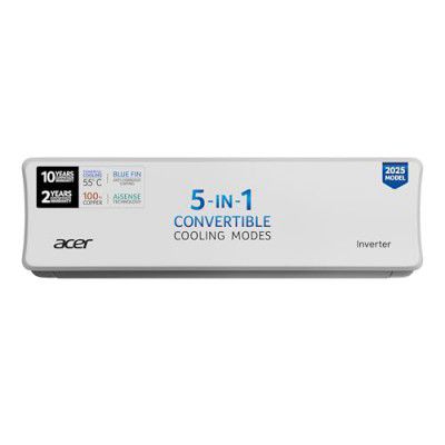 Acer 1.5 Ton 3 Star Split AC 5-In-1 Convertible Cooling Modes, (AR15AS3IS1HLE25)