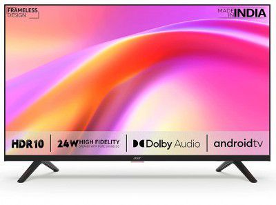 Acer 32" Boundless series HD Ready Android Smart LED TV AR32AP2841HDFL (2021 Model)