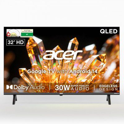 Acer (32") Ultra V Series HD Ready Smart QLED Google TV AR32QDVGU2841BD