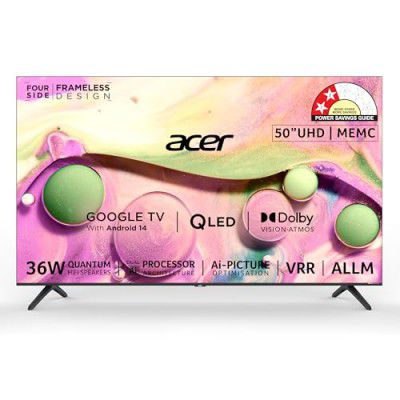 acer (50") V PRO Series HD Smart QLED Google TV AR50QDQGR2851AD