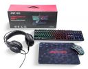 Acer ALG 4-in-1 Wired Gaming Combo - 7-Color LED Backlit Keyboard, RGB Mouse (1200/1600/2400 DPI) (Black)...