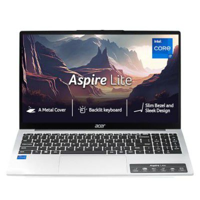 Acer Aspire Lite, 12th Gen, Intel Core i7-12650H Processor, 16 GB/1TB, AL15-52H, Backlit Keyboard, Thin and Light Laptop