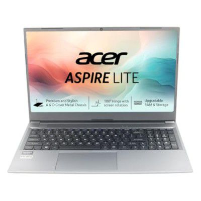 Acer Aspire Lite, AMD Ryzen 3 7330U Processor, [ 16 GB RAM, 512GB SSD ], 15.6"/39.62cm, Windows 11 Home, Steel Gray, AL15-41