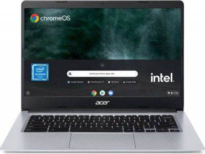 Acer Chromebook Intel Celeron Dual Core N4500 - (8 GB/128 GB) CB314-3H-C5QE Chromebook Laptop  (14 inch, Silver, 1.45 Kg)