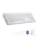 Acer Clearview Curved Transparent Wireless Rechargeable Keyboard I Dual Connection Bluetooth + 2.4 G...