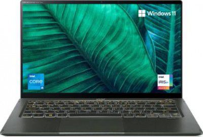 acer Intel EVO Swift 5 Core i5 11th Gen - (8 GB/512 GB SSD/Windows 11 Home) SF514-55TA Thin and Light Laptop  (14 Inch, Mist Green, 1.05 Kg, With MS Office)