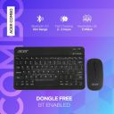 Acer Nano Pad Rechargeable Bluetooth Keyboard & Mouse Combo, 3 DPI Upto 1200 DPI, 78 Keys Anti Slip Back, Ultra Thin Design for Tablet, Laptop, Mobile,(Black)...