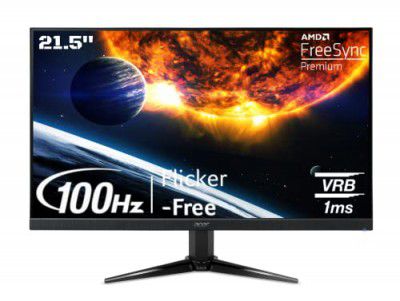 Acer Nitro QG221Q 21.5 Inch Full HD Gaming LCD Monitor with LED Backlight I VA Panel (Black)