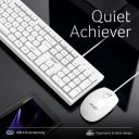 Acer OfficeMate Wired Keyboard Mouse Combo | 104 Keys Full Size Keyboard | 1200 DPI Optical Mouse I White...