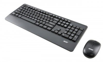 Acer PalmEase Wireless Keyboard & Mouse Combo with Palm Rest – Black