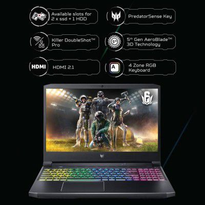 Extra ₹47,750 off on acer Predator Helios 300 Core i7 11th Gen - (16 GB/1 TB SSD/6 GB Graphics/NVIDIA GeForce RTX 3060/165 Hz) ph315-54-78cp/ph315-54 Gaming Laptop