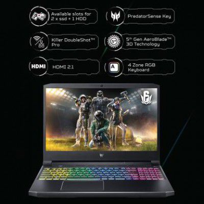 Acer Predator Helios 300 Intel Core i7 11th Gen 11800H ph315-54-78cp/ph315-54 Gaming Laptop (16 GB RAM + 1 TB SSD)