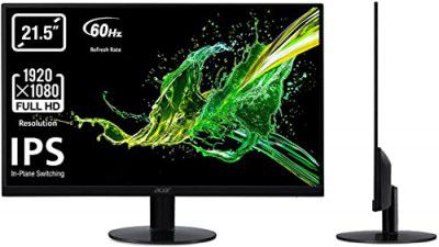 Acer Sa220Q 21.5 Inch Led 1920 x 1080 Pixels Full Hd IPS Ultra Slim Monitor