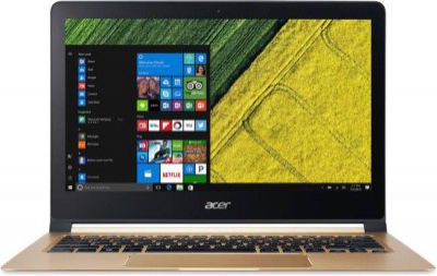 Acer Swift 7 Intel Core i5 7th Gen 7Y54 - (8 GB/256 GB SSD/Windows 10 Home) SF713-51 Thin and Light Laptop  (13.3 inch, Black, 1.125 kg, With MS Office)