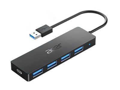 Acer USB Hub 4 Ports for Laptops, Multiple USB 3.0 Hub Extension Adapter