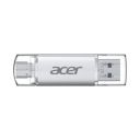 Acer UT300 Dual Port USB Flash Drive USB 3.2 Gen1 | 32 GB | USB-C & USB-A | Up to 150MB/s | Aluminum Alloy...