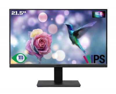 Acer V227Q 21.5 Inch Full HD IPS LCD Monitor with LED Back Light I Adaptive Sync I 250 Nits Brigtness I Eye Care I TCO & Energy Star Certified I 1xHDMI 1xVGA with VGA Cable I Stereo Speakers (Black)