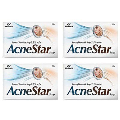 AcneStar Soap Pack of 4, Antiseptic
