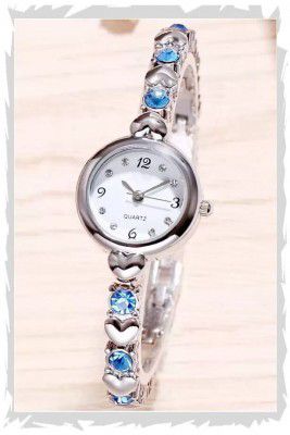 Acnos® Premium Brand Exclusive Choice 3 Types Diamond Rosegold Silver Exclusive Diamond Studded Bracelet Chain Girls Watch for Women Analog Watch for Women