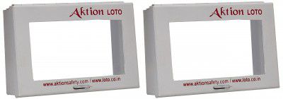 Acrylic Electrical Panel Lockout Device AK-VCB-38 - Size Double Sided Tape 3 x 5", White (Pack of 2)