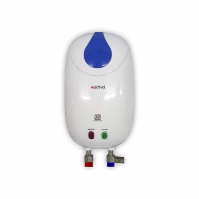 ACTIVA 1 Ltr Instant 3 Kva Special Anti Rust Coated Tank Wall Mounted Geyser With Full Abs Body With 5 Year Warranty Premium (White)
