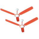 ACTIVA 1200mm High Speed 390 RPM Bee Approved Super Anti Dust Coating Ceiling Fan (Orange) Comes with 2 Year Warranty Pack of 2...