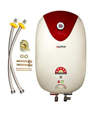 ACTIVA 25Ltr Storage 3 KVA 5 Star Special Anti Rust Coating Tank Geyser Temperature Meter (Ivory Brown)