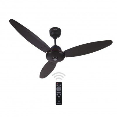 ACTIVA Gracia 1200MM (28 Watts) BLDC Motor Ceiling Fan With LED Light | Remote | 5 Year Warranty (Smoke Brown)