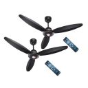 ACTIVA Gracia BLDC Ceiling Fan 1200 MM – 28W Energy-Efficient Motor, 5-Year Warranty, Pack of 2 (Smoke Brown)...