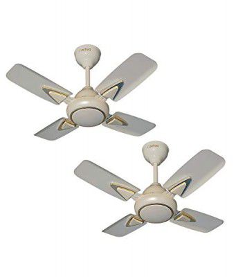 ACTIVA HIGH Speed 850 RPM Galaxy-1 4 Blades (600MM) Anti DUST Coating Ceiling Fan-2 Year Warranty Pack of 2 (Deco Ivory)