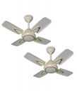 ACTIVA HIGH Speed 850 RPM Galaxy-1 4 Blades (600MM) Anti DUST Coating Ceiling Fan-2 Year Warranty Pack of 2 (Deco Ivory)...