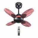 ACTIVA Premium Series Lotus 600 MM Noiseless 850 RPM High-Speed BLDC Motor (28 Watts) with Remote control Wood Ceiling Fan with 5 Years Warranty (SmokeWood)...