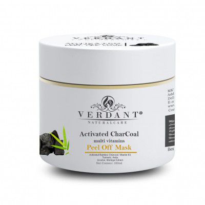 Activated Charcoal Peel Off Mask With Bamboo Charcoal, Turmeric, Vitamin B3 & Licrorice 