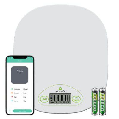 ActiveX EatSmart Multipurpose Digital Kitchen scales for Compact with Smart Nutrition App