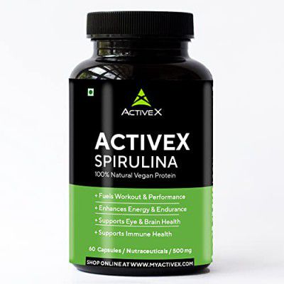 ActiveX Spirulina 2000mg Per Serving |  60 Capsules